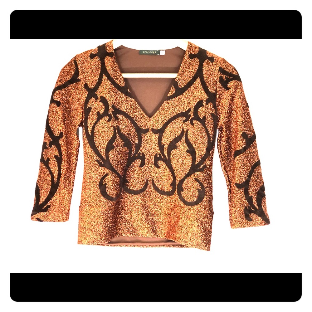 Bronzed cropped top